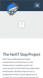 Mobile Screenshot of nextstopproject.org